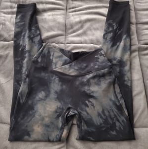 Alphalete Surface Path Legging - Black Oil Sand XS